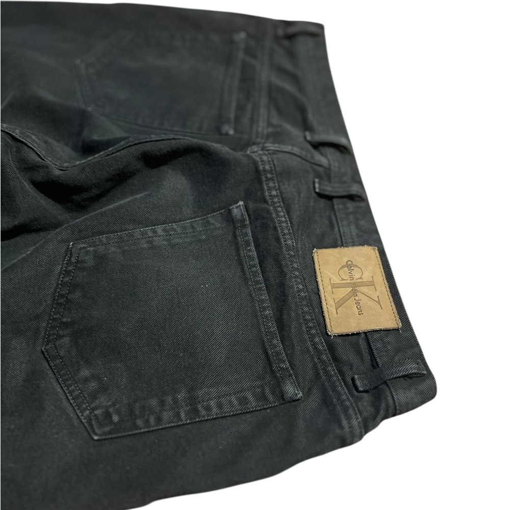Vintage Calvin Klein Straight Leg black denim jeans men’s size 40x30 - Picture 3 of 6